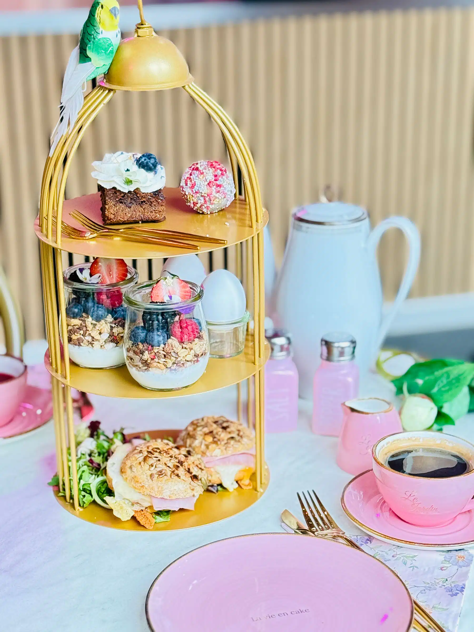 Café Le Jardin – kager og blomster